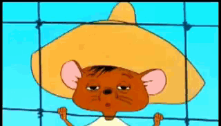 A Group Of Cartoon Characters Are Standing In Front Of A Cheese Store GIF