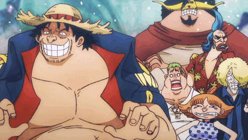 a group of cartoon characters with one wearing a hat with antlers
