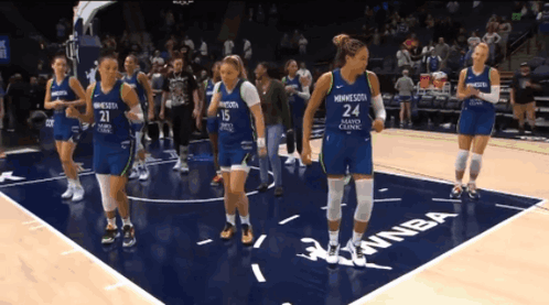 A Group Of Female Basketball Players From Minnesota GIF