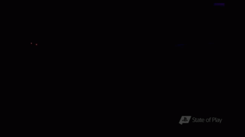 A Group Of Five Nights At Freddy 'S Characters Are Standing Next To Each Other In A Dark Room . GIF
