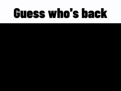 A Group Of Ghosts Are Standing In Front Of A Lightning Bolt With The Words Guess Who 'S Back Below Them GIF