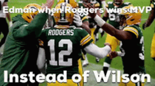 A Group Of Green Bay Packers Players Celebrate A Win GIF