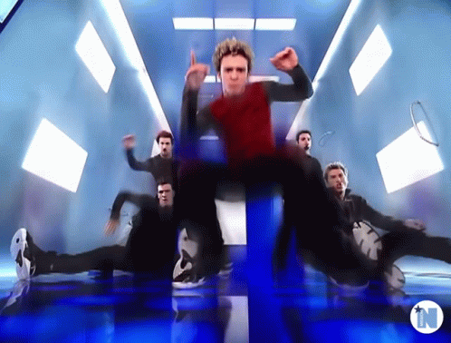 Men Dancing In Room With N GIF