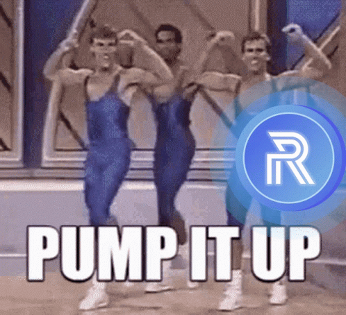 A Group Of Men Flexing Their Muscles With The Words Pump It Up Written On The Bottom GIF