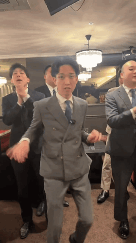 Men In Suits Dancing GIF