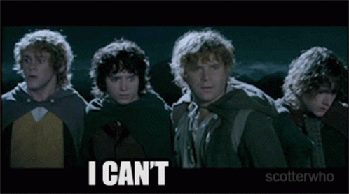A Group Of Men Standing Next To Each Other With The Words " I Can 'T " Written On The Bottom GIF