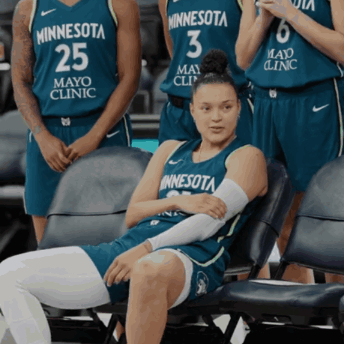 A Group Of Minnesota Basketball Players Pose For A Picture GIF