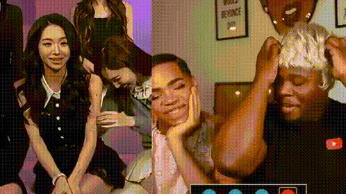 A Group Of People Are Sitting In A Room With A Sign That Says World Beyonce Day . GIF
