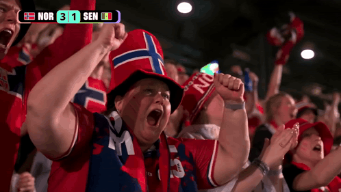 A Group Of People Are Watching A Soccer Game And The Score Is 31 To 1 GIF