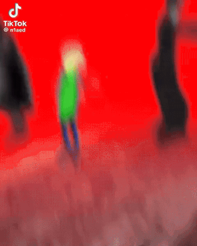 A Group Of People Dancing On A Green Screen . GIF