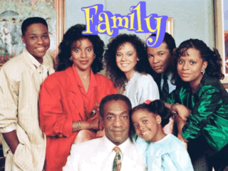 A Group Of People Posing For A Picture With The Word Family On The Bottom GIF