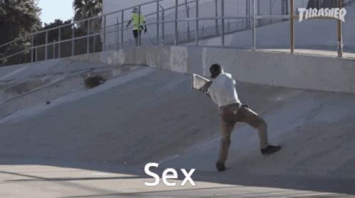 A Group Of People Standing Next To Each Other With The Word Sex In The Middle GIF
