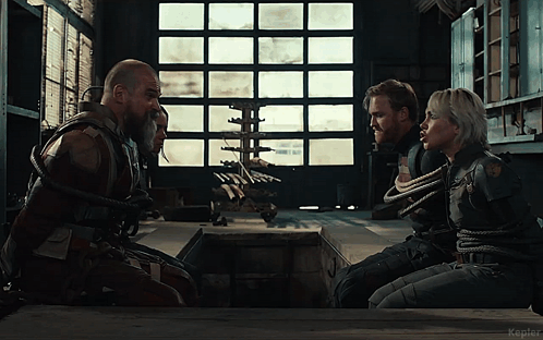 People Tied Up In Room With Kepler Text GIF