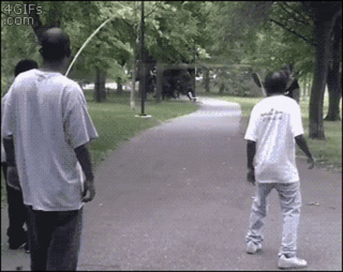 A Group Of People Walking Down A Path With A 4Gifs.com Watermark On The Bottom GIF