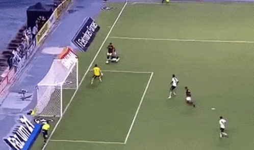 A Group Of Soccer Players Are Playing On A Field With An Advertisement For Gatorade In The Back GIF