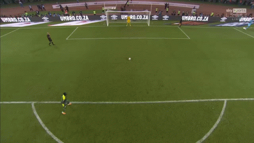 A Group Of Soccer Players Are Running On A Field Sponsored By Sky Sports GIF