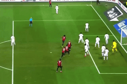 A Group Of Soccer Players On A Field One Of Whom Has The Number 7 On His Shirt GIF