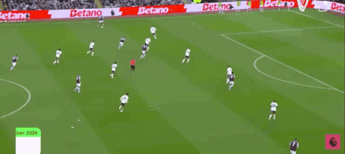 A Group Of Soccer Players On A Field With A Flag That Says Efc On It GIF