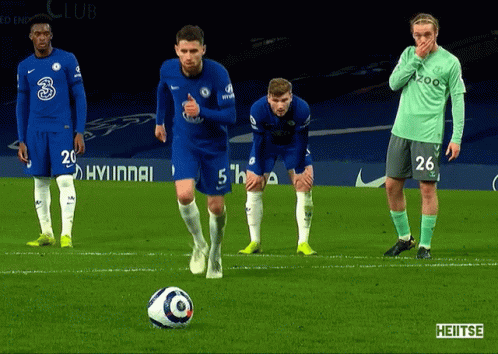 A Group Of Soccer Players On A Field With One Wearing A Shirt That Says 26 GIF
