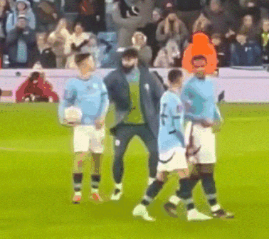 A Group Of Soccer Players On A Field With One Wearing A Shirt With The Number 7 On It GIF
