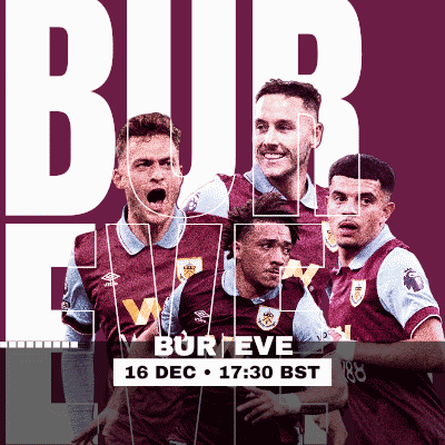 A Group Of Soccer Players On A Poster That Says Bur Eve 16 Dec 16:30 Bst GIF