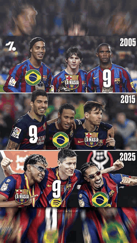 A Group Of Soccer Players With The Number 9 On Their Uniforms GIF