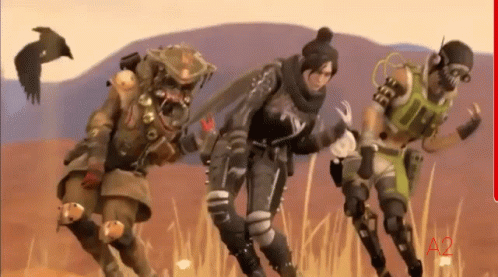 A Group Of Soldiers Are Running In A Field With A2 Written On The Bottom Right GIF