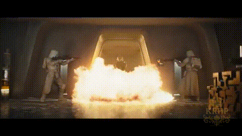 A Group Of Soldiers Are Standing In Front Of A Fire Explosion . GIF