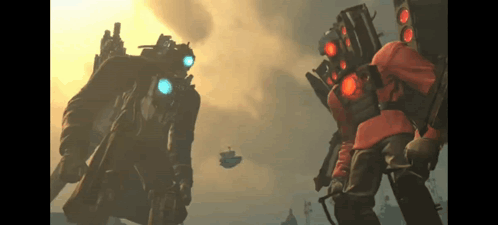 A Group Of Soldiers Are Standing Next To Each Other In A Video Game Scene GIF