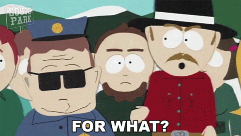 A Group Of South Park Characters Standing Next To Each Other GIF