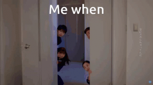 A Group Of Students Are Standing In Front Of A Blackboard With The Words Me When Written Above Them GIF
