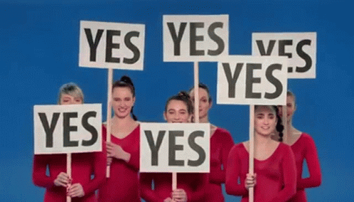 a group of women are holding signs that say no on them