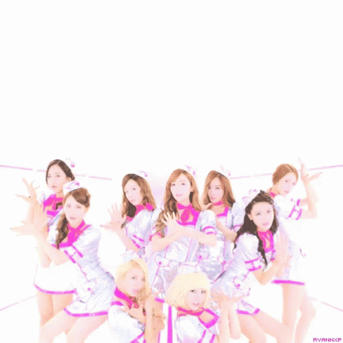 A Group Of Women Are Posing For A Picture And The Watermark Says Rvvandrop GIF