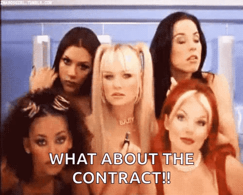 A Group Of Women Are Standing Next To Each Other And One Of Them Is Holding A Lipstick In Her Hand . GIF
