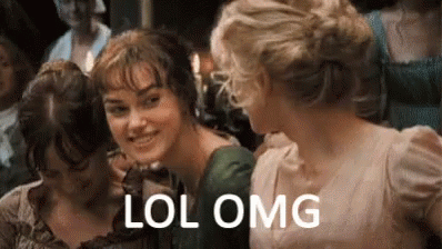 A Group Of Women Are Standing Next To Each Other And One Of Them Is Smiling . GIF