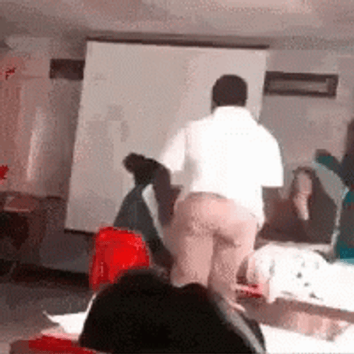 A Guy Body Slam A Lady GIF