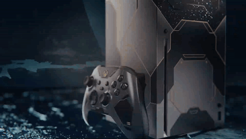 A Halo Infinite Limited Edition Console Is Shown GIF