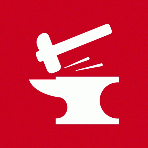 A Hammer And Anvil Work GIF