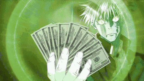 A Hand Holding A Bunch Of 100 Dollar Bills GIF