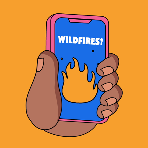 A Hand Holding A Cell Phone That Says Check On Elders On The Screen GIF