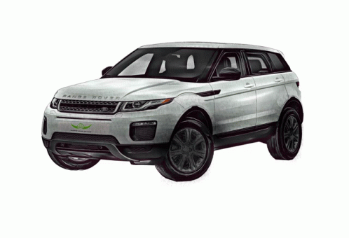 A Hand Is Reaching Out Towards A Range Rover GIF