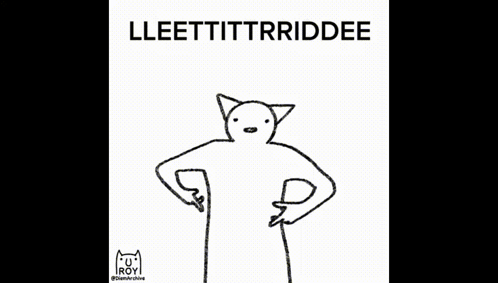 a hand pointing at a drawing of a cat with the words you can stop now below it