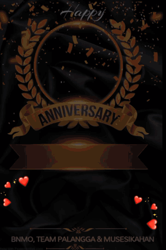 A Happy 10Th Anniversary Poster With A Man And Woman GIF