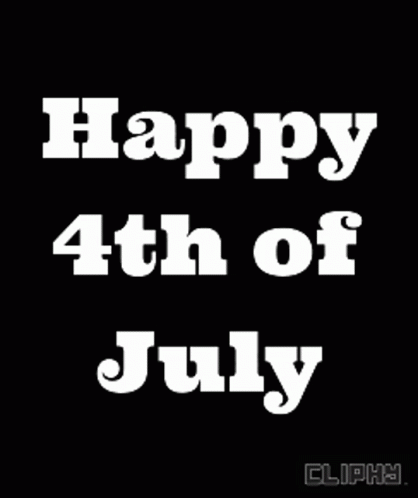 A Happy 4Th Of July Greeting With Fireworks In The Background GIF