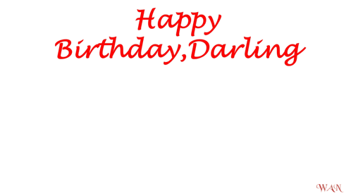 A Happy Birthday Darling Card With A Red Heart And A Rose GIF