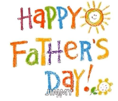 A Happy Father 'S Day Card With A Butterfly And Sun GIF
