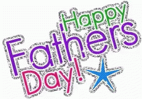 A Happy Father 'S Day Greeting With A Blue Star GIF