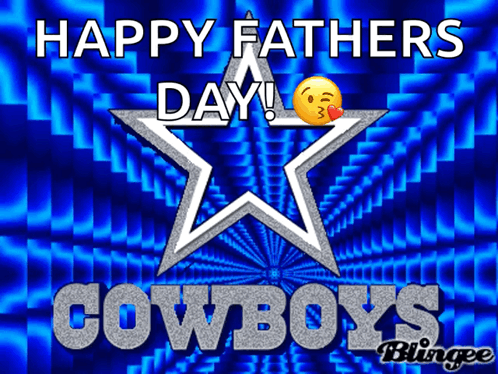 A Happy Fathers Day Cowboys Greeting Card GIF