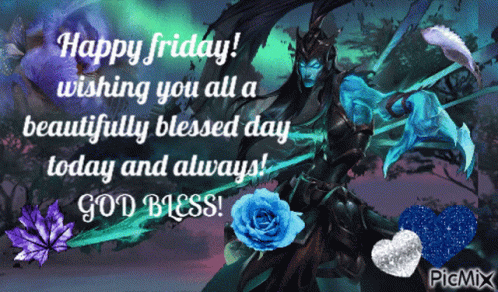 A Happy Friday Wishing You All A Beautifully Blessed Day Today And Always God Bless GIF