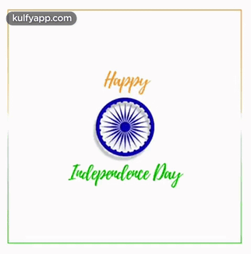 A Happy Independence Day Greeting Card With A Picture Of The Indian Flag GIF